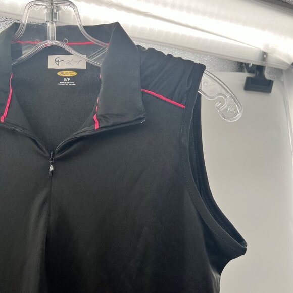 Greg Norman Women's Sleeveless Polo Top Black Size Small - Picture 3 of 9